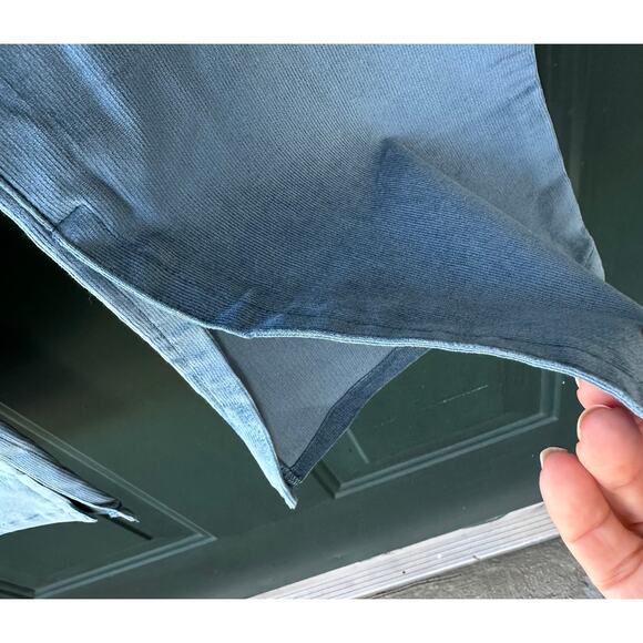 NWOT Denim & Co. QVC Adaptive Slim Straight Corduroy Pant Sz 10 Aqua Stretch - Picture 6 of 9